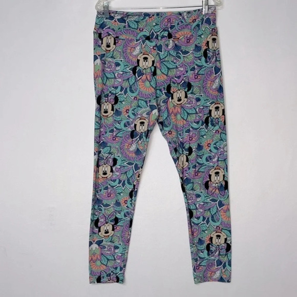 LuLaRoe Pants - ✅ 3/$10 LulaRoe Minnie Mouse leggings stretchy Minnie pants size XL? 16” across
